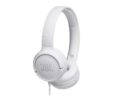 Słuchawka JBL Sluchawki Nauszne z mikrofonem T500 Biale
